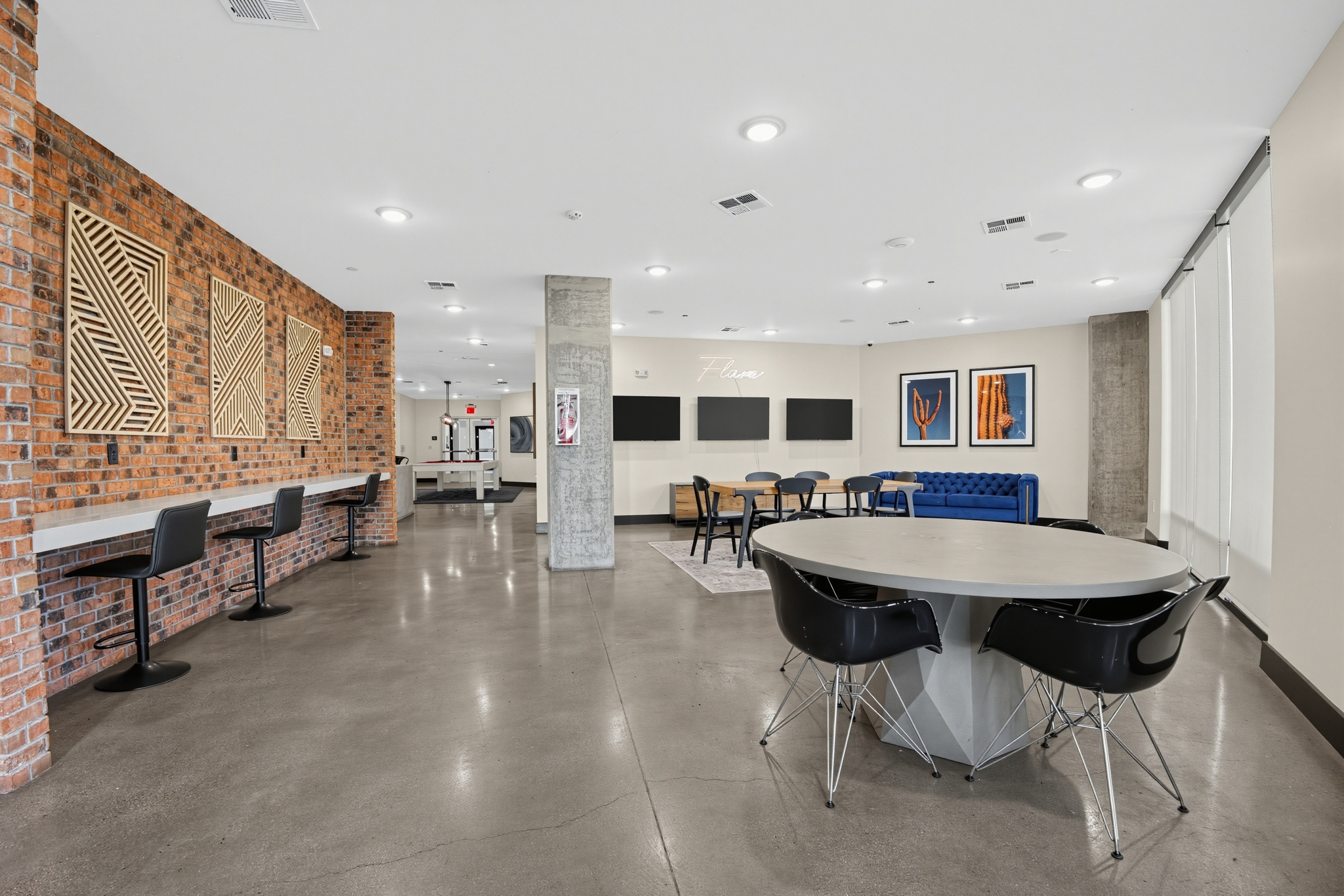 Lounge and Social Spaces at Flare Student Apartments in Tempe, AZ