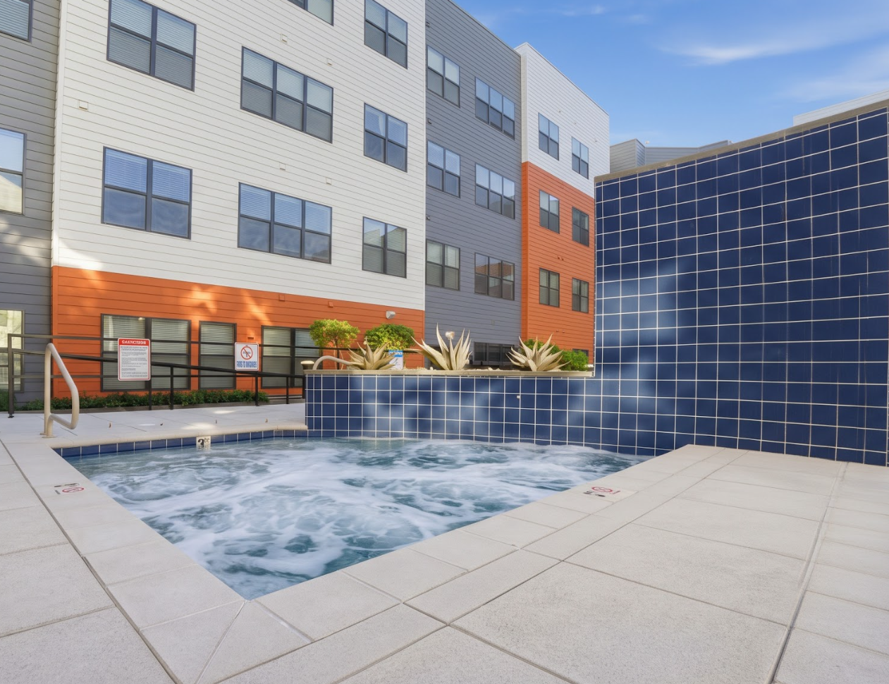 Heated Spa at Flare Student Apartments in Tempe